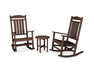 Polywood Polywood Mahogany Presidential 3-Piece Rocker Set Mahogany Rocking Chair PWS109-1-MA 190609096792