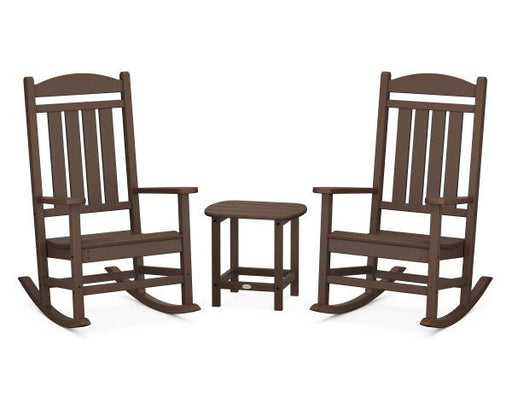 Polywood Polywood Mahogany Presidential Rocker 3-Piece Set Mahogany Rocking Chair PWS166-1-MA 190609007033