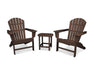 Polywood Polywood Mahogany South Beach Adirondack 3-Piece Set Mahogany Adirondack Chair PWS175-1-MA 190609038594