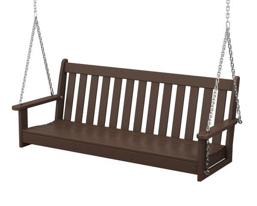 Polywood Polywood Mahogany Vineyard 60" Porch Swing Mahogany Porch Swing Bed GNS60MA 845748009522