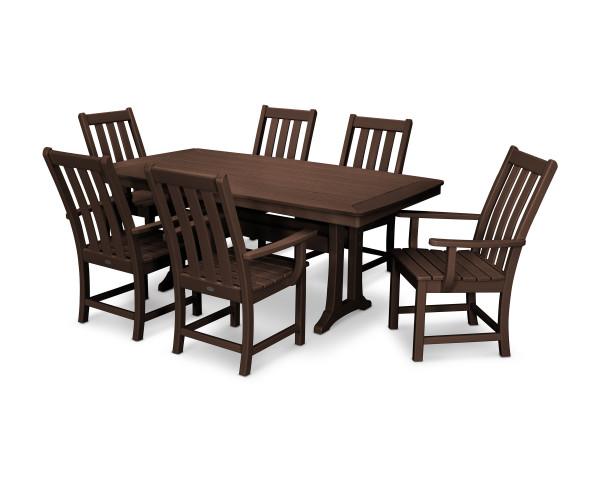 Polywood Polywood Mahogany Vineyard 7-Piece Dining Set Mahogany Dining Sets PWS407-1-MA 190609064357