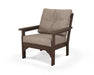 Polywood Polywood Mahogany Vineyard Deep Seating Chair Mahogany / Spiced Burlap Seating Chair GN23MA-146010 190609138355