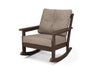 Polywood Polywood Mahogany Vineyard Deep Seating Rocking Chair Mahogany / Spiced Burlap Rocking Chair GNR23MA-146010 190609172267