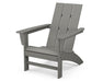 Polywood Polywood Modern Adirondack Chair Slate Grey Adirondack Chair AD420GY 190609040337