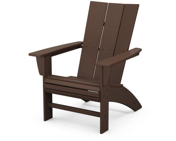 Polywood Polywood Modern Curveback Adirondack Chair Mahogany Adirondack Chair AD620MA 190609046612