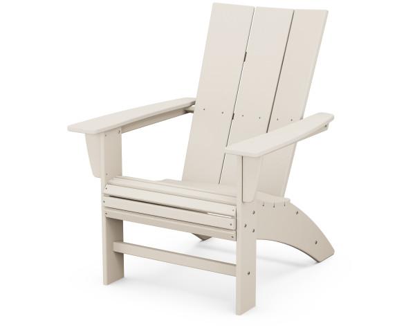 Polywood Polywood Modern Curveback Adirondack Chair Sand Adirondack Chair AD620SA 190609046636