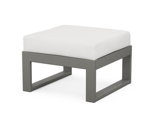 Polywood Polywood Modular Ottoman Slate Grey / Natural Linen Ottoman 4600-GY152939 190609135828