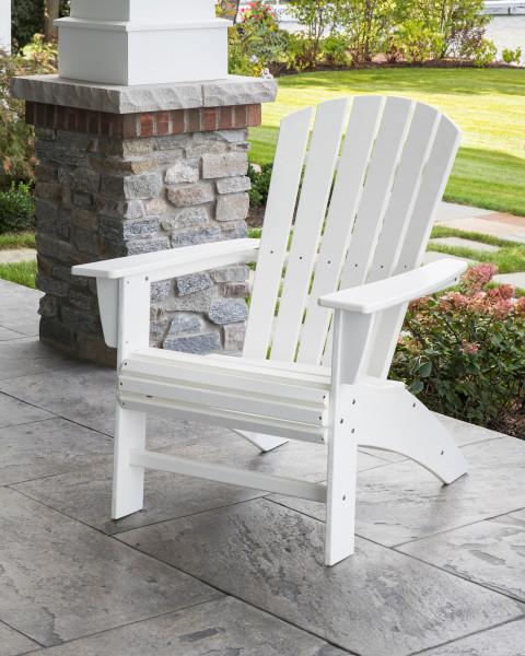 Polywood Polywood Nautical 3-Piece Curveback Adirondack Set Adirondack Chair