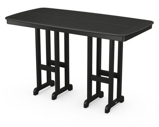 Polywood Polywood Nautical 37" x 72" Bar Table Black Bar Table NCBT3772BL 845748041874