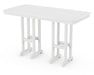 Polywood Polywood Nautical 37" x 72" Bar Table White Bar Table NCBT3772WH 845748041928