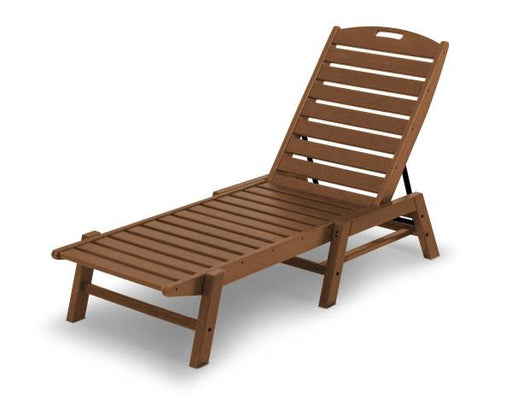 Polywood Polywood Nautical Chaise Teak Chaise Lounger NAC2280TE 845748008167