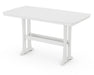 Polywood Polywood Nautical Trestle 38" x 73" Bar Table White Bar Table PLB83-T2L1WH 190609021787