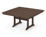 Polywood Polywood Nautical Trestle 59" Dining Table Mahogany Dining Table PL85-T2L1MA 190609016882