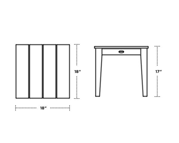 Polywood Polywood Newport 18" End Table End Table