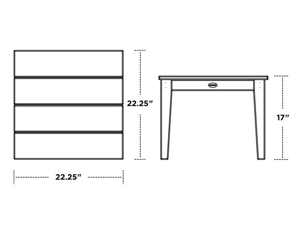 Polywood Polywood Newport 22" End Table End Table