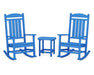 Polywood Polywood Presidential Rocker 3-Piece Set Pacific Blue Rocking Chair PWS166-1-PB 190609038518