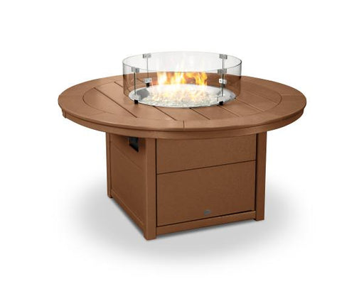 Polywood Polywood Round 48" Fire Pit Table Teak Table CTF48RTE 190609063169