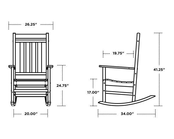 Polywood Polywood Sand Estate Rocking Chair Sand Rocking Chair R199SA 190609113710