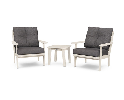 Polywood Polywood Sand Lakeside 3-Piece Deep Seating Chair Set Sand Seating Sets PWS518-2-SA145986 190609143915