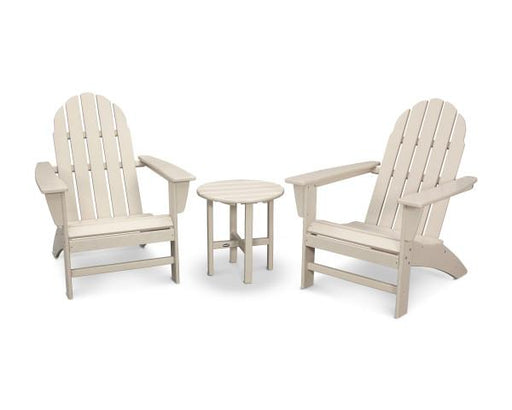 Polywood Polywood Sand Vineyard 3-Piece Adirondack Set Sand Adirondack Chair PWS399-1-SA 190609058172