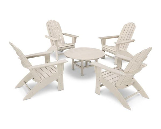 Polywood Polywood Sand Vineyard 5-Piece Oversized Adirondack Set Sand Adirondack Chair PWS400-1-SA 190609058295