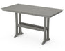 Polywood Polywood Slate Grey Farmhouse Trestle 37" x 72" Bar Table Slate Grey Bar Table PLB83-T1L1GY 190609041167