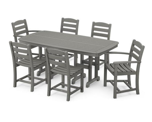 Polywood Polywood Slate Grey La Casa Caf‚ 7-Piece Dining Set Slate Grey Dining Sets PWS131-1-GY 845748051422