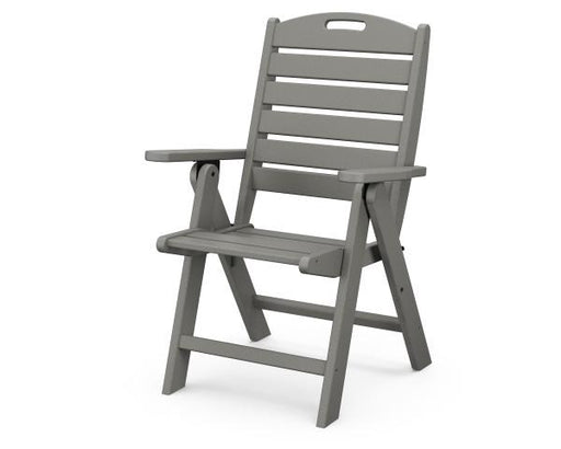 Polywood Polywood Slate Grey Nautical Highback Chair Slate Grey Highback Chair NCH38GY 845748024334