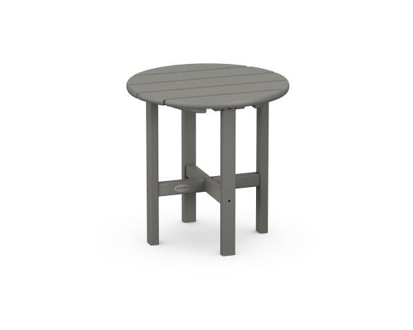 Polywood Polywood Slate Grey Round 18" Side Table Slate Grey Side Table RST18GY 845748024662