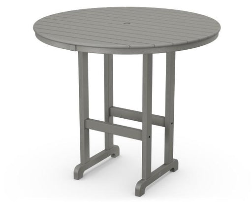 Polywood Polywood Slate Grey Round 48" Bar Table Slate Grey Bar Table RBT248GY 845748021241