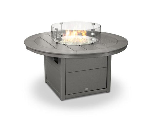 Polywood Polywood Slate Grey Round 48" Fire Pit Table Slate Grey Table CTF48RGY 190609063138