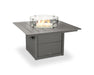 Polywood Polywood Slate Grey Square 42" Fire Pit Table Slate Grey Table CTF42SGY 190609063046