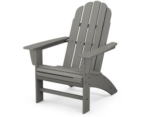 Polywood Polywood Slate Grey Vineyard Curveback Adirondack Chair Slate Grey Adirondack Chair AD600GY 190609046209