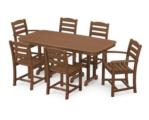 Polywood Polywood Teak La Casa Caf‚ 7-Piece Dining Set Teak Dining Sets PWS131-1-TE 845748081146