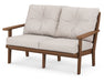 Polywood Polywood Teak Lakeside Deep Seating Loveseat Teak / Dune Burlap Loveseat 4412-TE145999 190609136955