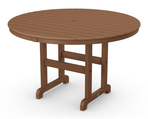 Polywood Polywood Teak Round 48" Dining Table Teak Dining Table RT248TE 845748024792