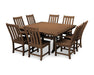 Polywood Polywood Teak Vineyard 9-Piece Dining Set Teak Dining Sets PWS406-1-TE 190609064302