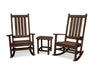 Polywood Polywood Vineyard 3-Piece Rocking Set Mahogany Rocking Chair PWS355-1-MA 190609058394