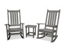 Polywood Polywood Vineyard 3-Piece Rocking Set Slate Grey Rocking Chair PWS355-1-GY 190609058387