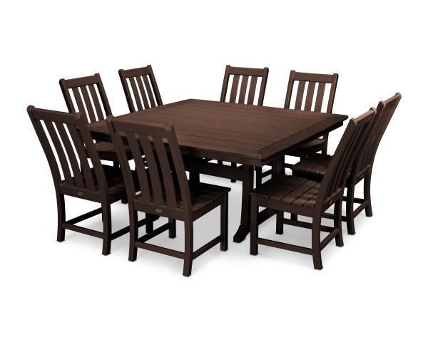 Polywood Polywood Vineyard 9-Piece Dining Set Mahogany Dining Sets PWS406-1-MA 190609064289