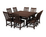 Polywood Polywood Vineyard 9-Piece Dining Set Mahogany Dining Sets PWS406-1-MA 190609064289