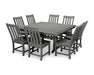 Polywood Polywood Vineyard 9-Piece Dining Set Slate Grey Dining Sets PWS406-1-GY 190609064272