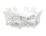 Polywood Polywood Vineyard 9-Piece Dining Set White Dining Sets PWS406-1-WH 190609064319