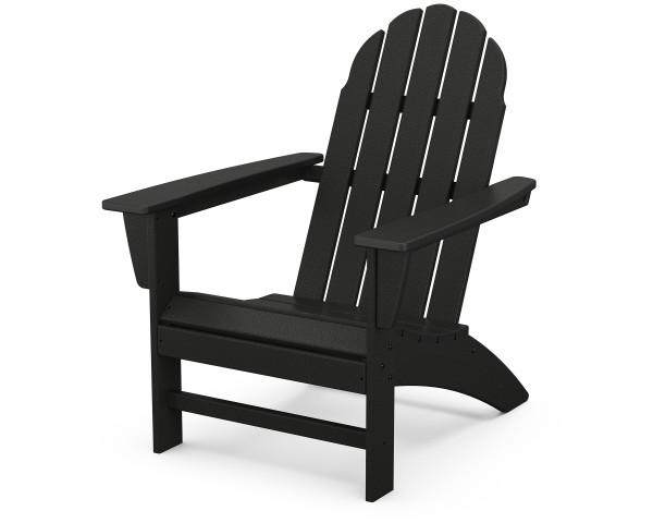 Polywood Polywood Vineyard Adirondack Chair Black Adirondack Chair AD400BL 190609040139