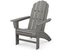 Polywood Polywood Vineyard Curveback Adirondack Chair Slate Grey Adirondack Chair AD600GY 190609046209