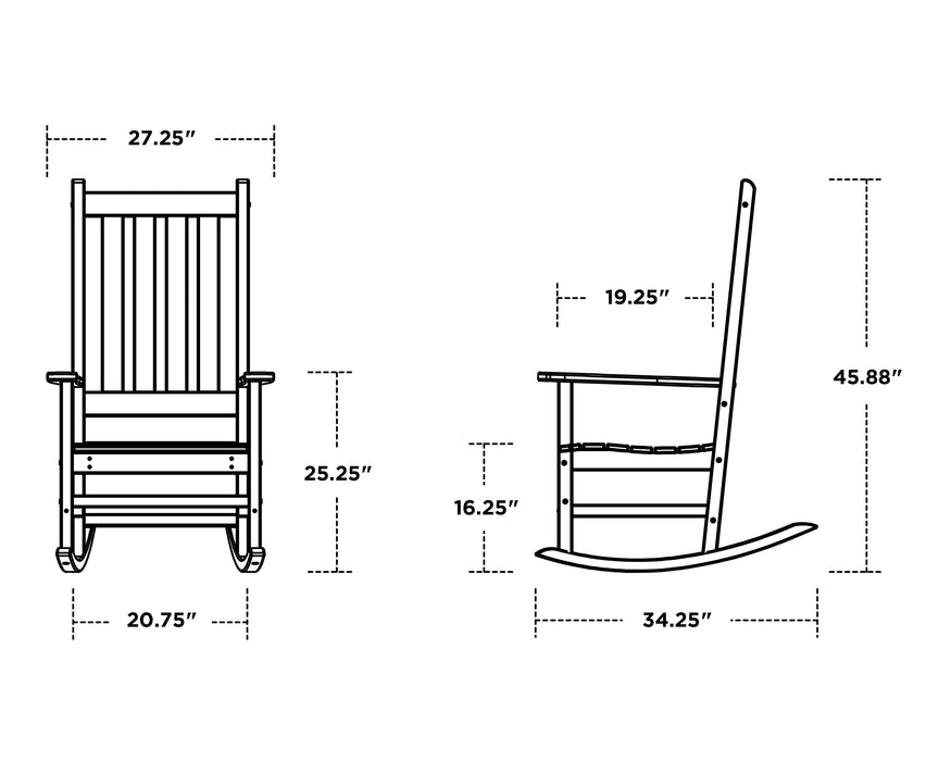 Polywood Polywood Vineyard Porch Rocking Chair Rocking Chair