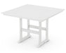 Polywood Polywood White Farmhouse Trestle 59" Bar Table White Bar Table PLB85-T1L1WH 190609017308