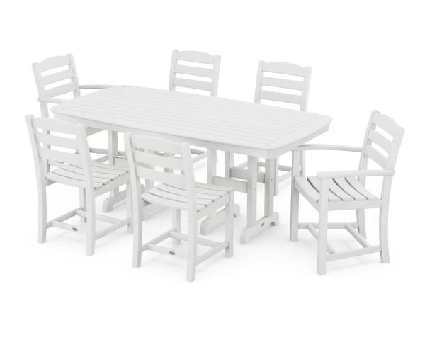 Polywood Polywood White La Casa Caf‚ 7-Piece Dining Set White Dining Sets PWS131-1-WH 845748050432