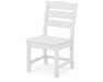 Polywood Polywood White Lakeside Dining Side Chair White Side Chair TLD100WH 190609136269