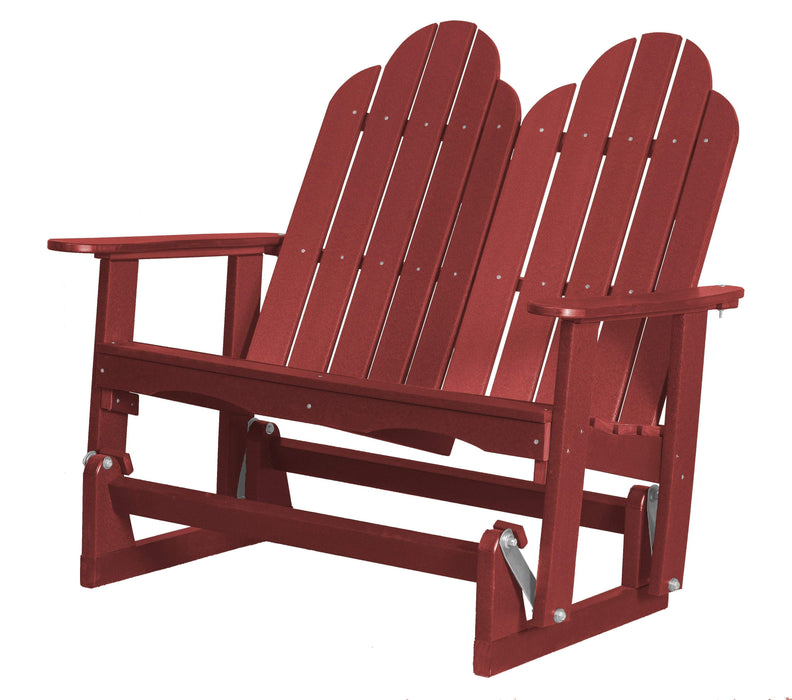 Wildridge Wildridge Classic 4 ft. Recycled Plastic Adirondack Glider Cardinal Red Outdoor Glider LCC-208-CR